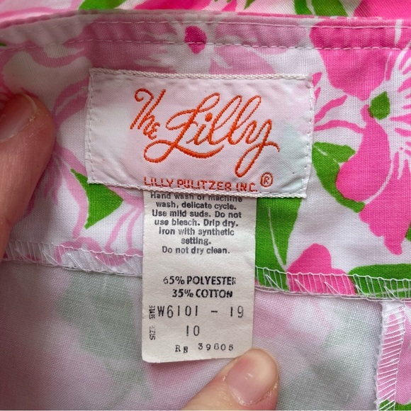 Lilly Pulitzer Vintage Floral Pants with Belt Size 10 – 1960s/1970s - Picture 9 of 11